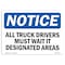 Signmission OSHA Notice Sign, 7" H, 10" W, Rigid Plastic, NOTICE Wait In Designated Areas Sign, Landscape OS-NS-P-710-L-16851 - alternate 1